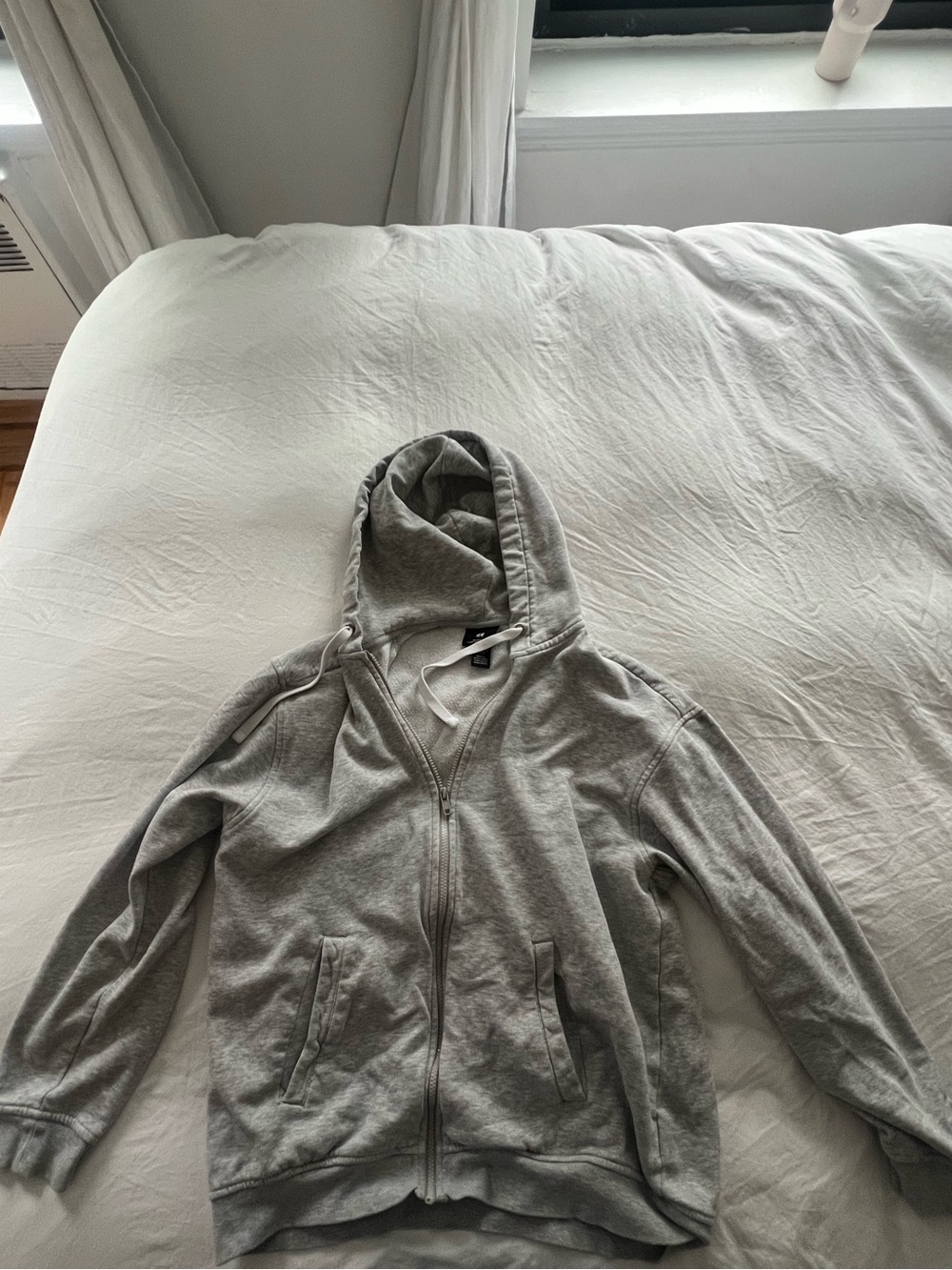 H&M Light Grey Full-Zip Hoodie